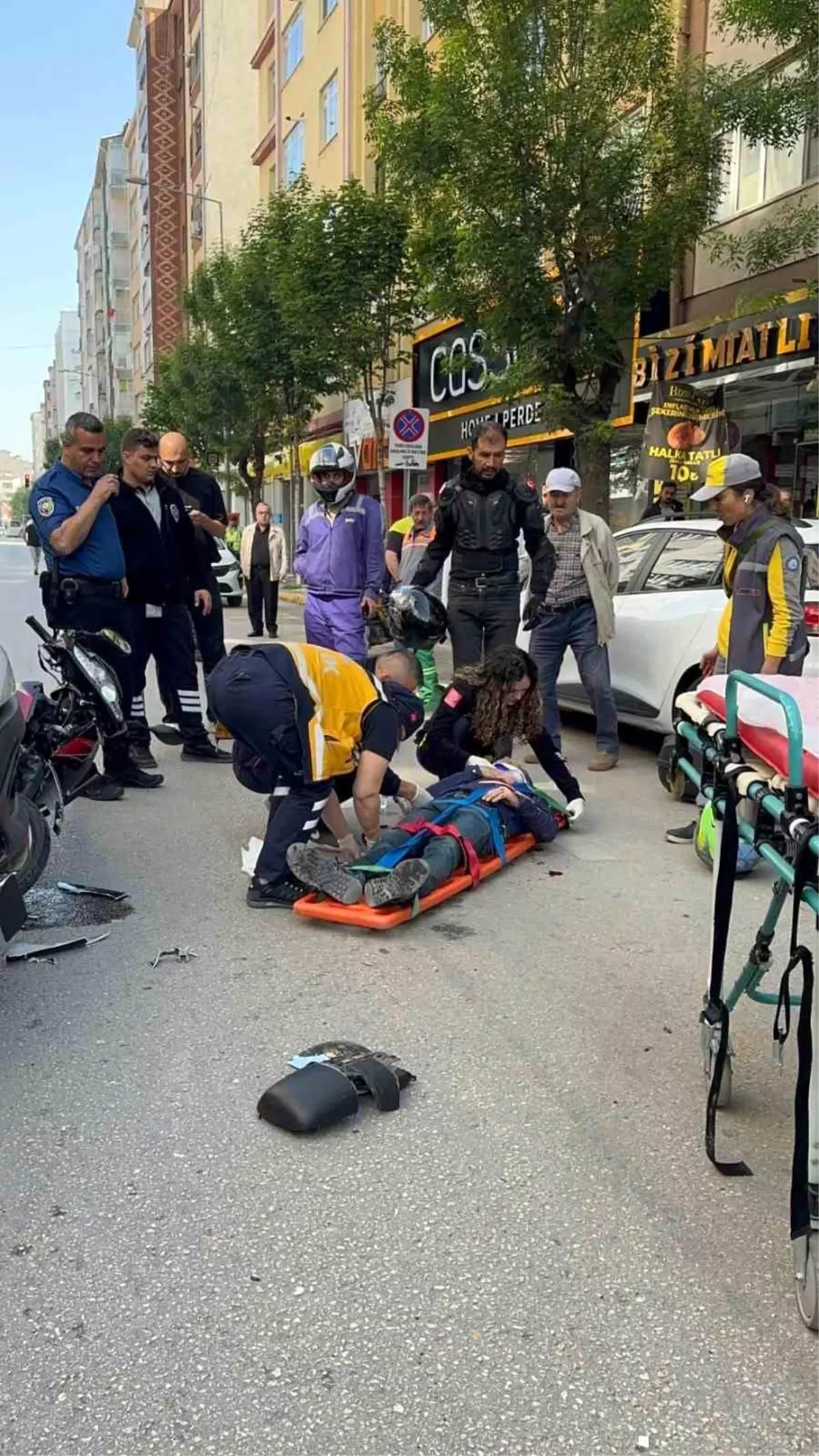 Eskişehir\'de Motosiklet-Kamyonet Kazası