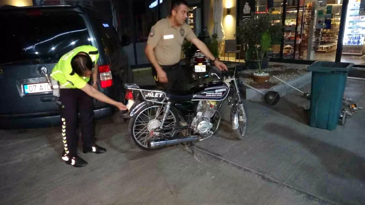 Manavgat\'ta Abartılı Egzozlu Motosikletler Ceza Aldı