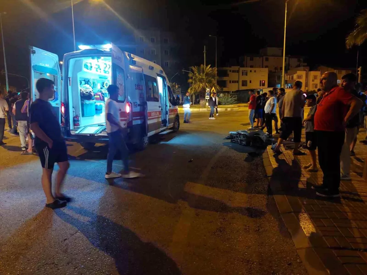 Mersin\'de otomobilin çarptığı motosikletin sürücüsü yaralandı