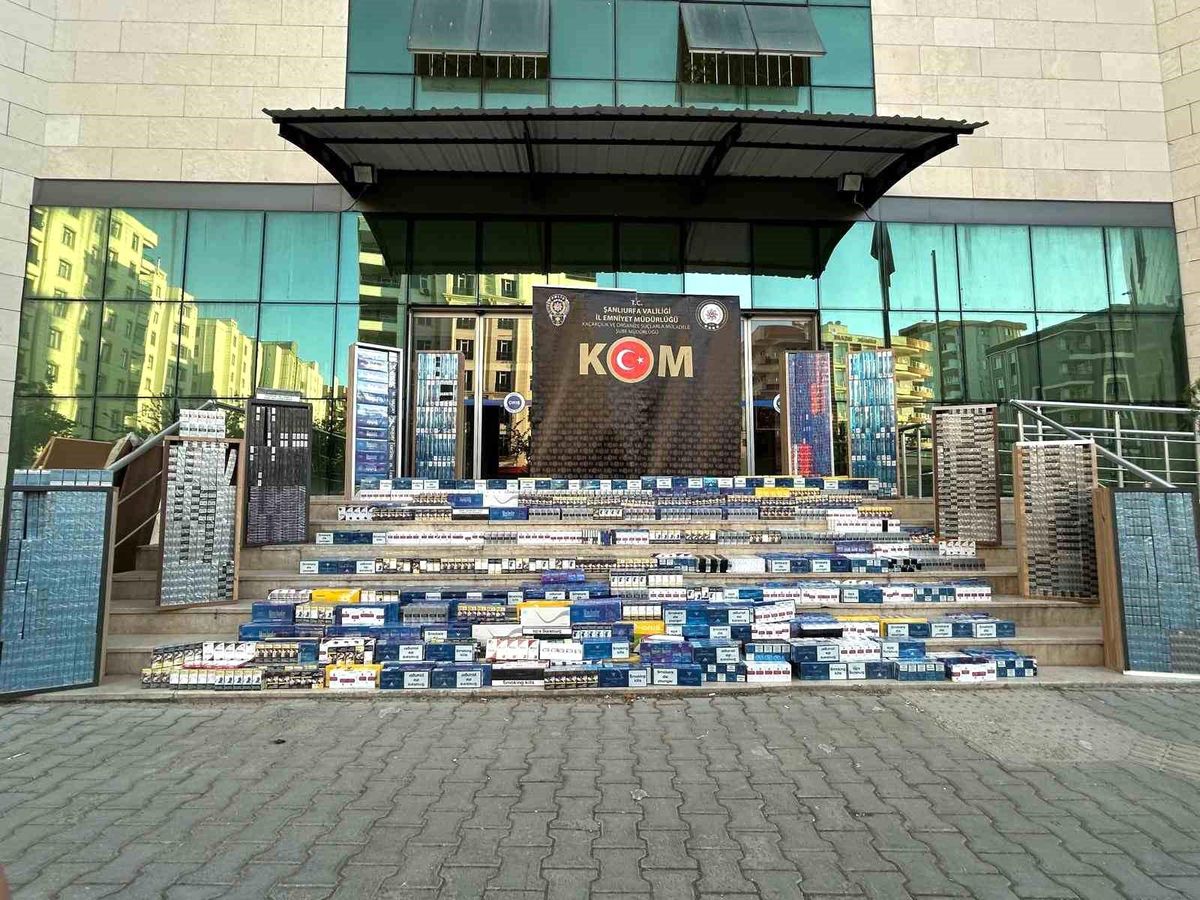 Şanlıurfa\'da Kaçak Sigara Operasyonu
