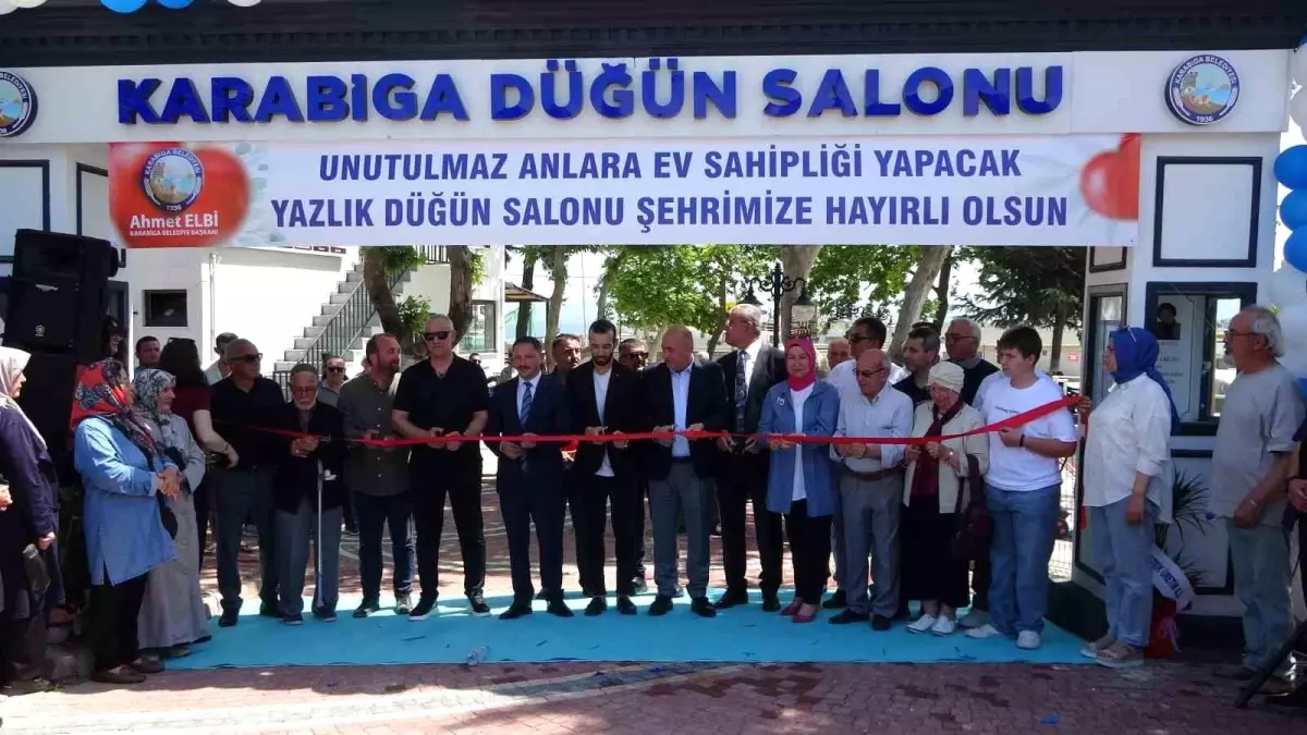 Karabiga\'da Yazlık Düğün Salonu Açılışı Gerçekleşti