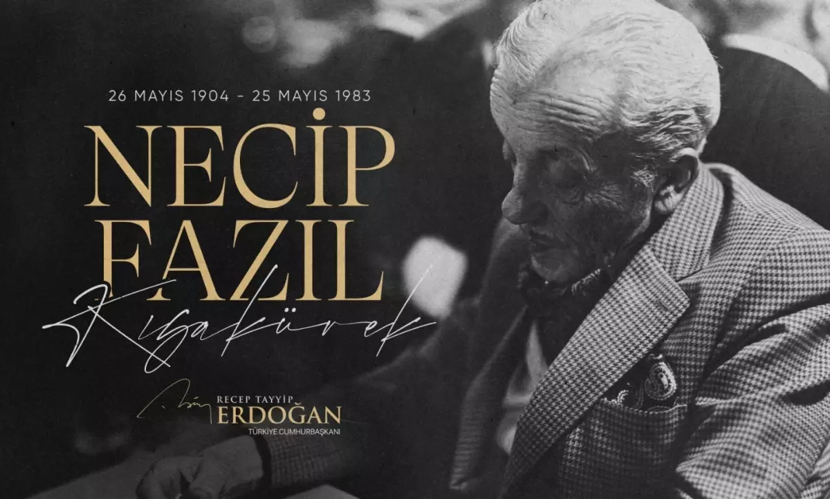 Cumhurbaşkanı Erdoğan\'dan Necip Fazıl Kısakürek için taziye mesajı