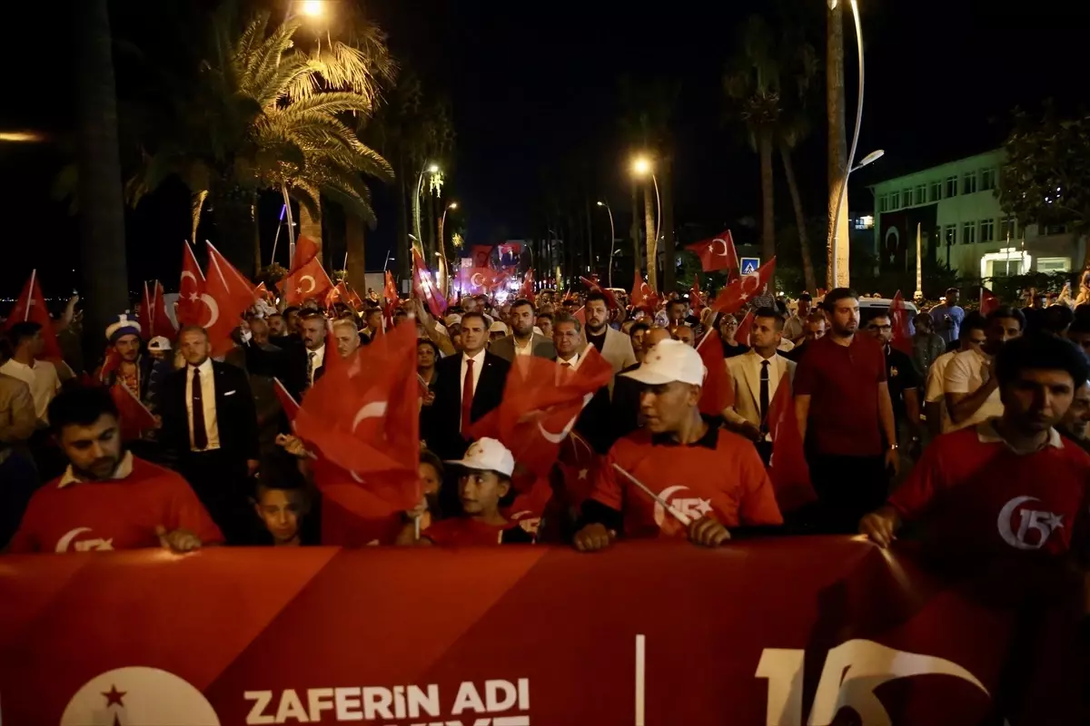 15 Temmuz şehitleri Marmaris\'te anıldı