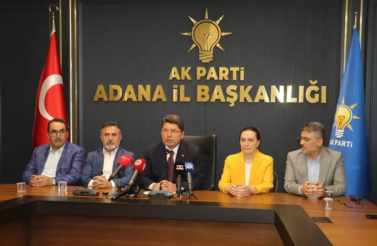 Adalet Bakanı Tunç, AK Parti Adana İl Başkanlığı ziyaretinde konuştu Açıklaması