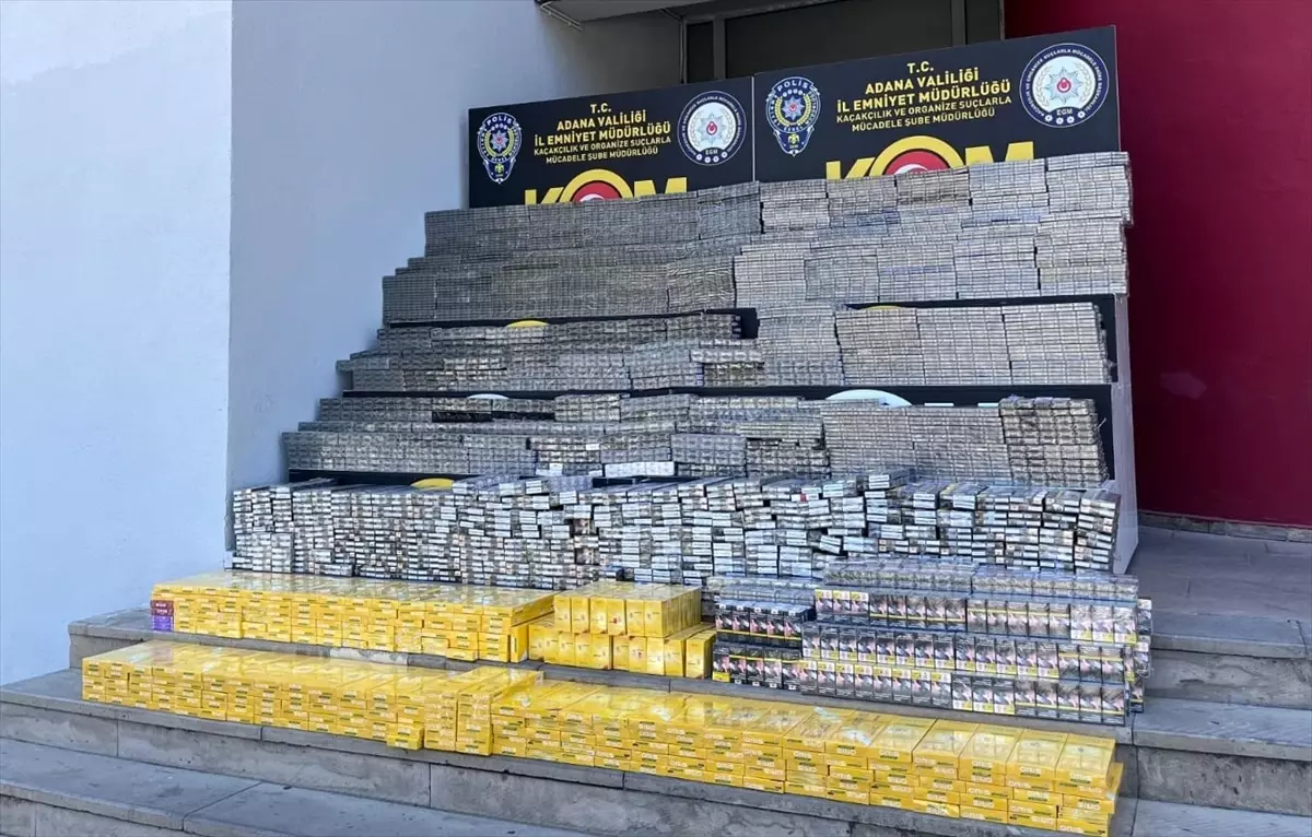 Adana\'da 18 Bin Kaçak Sigara Ele Geçirildi