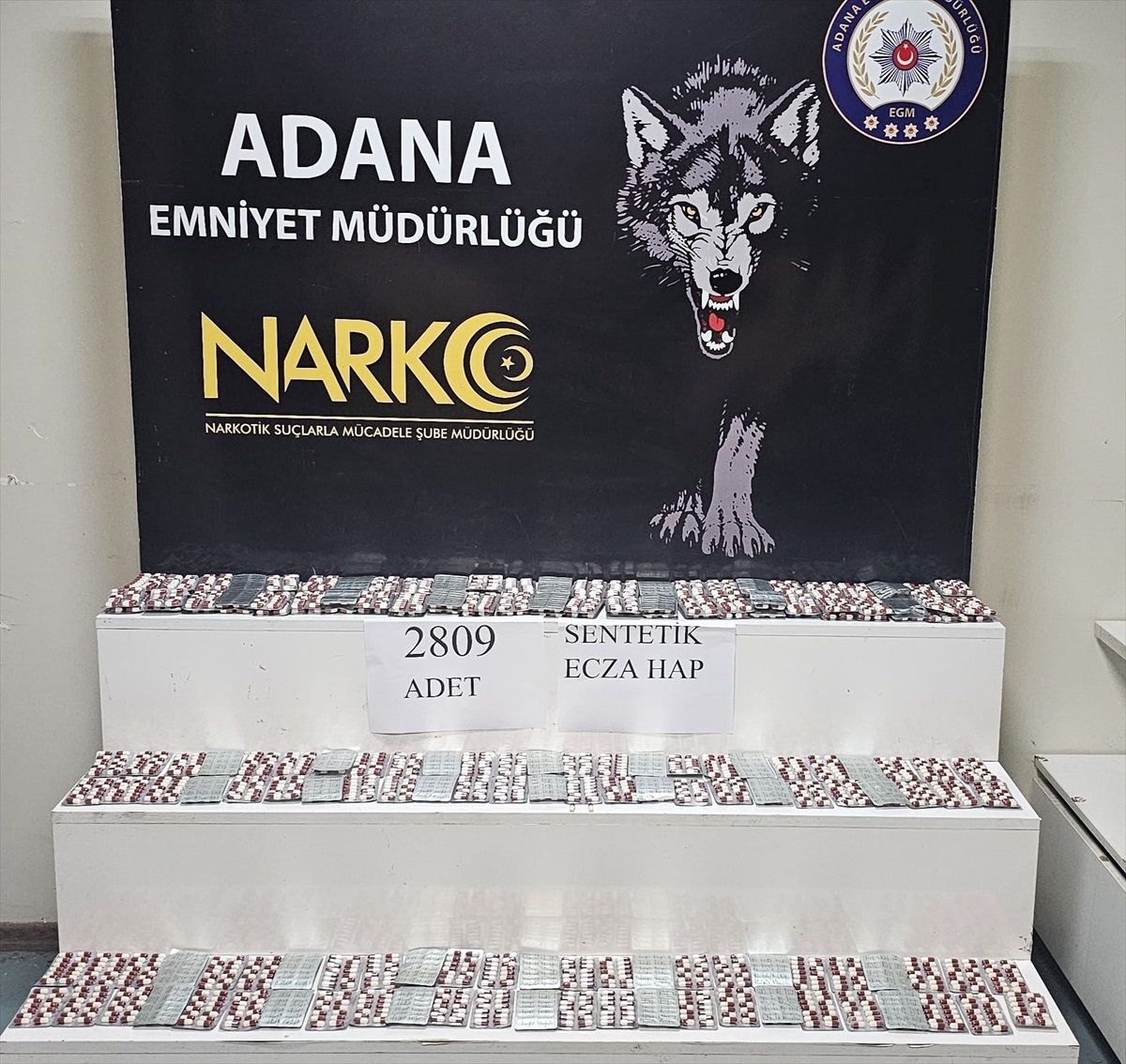 Adana\'da 2.809 Uyuşturucu Hap Ele Geçirildi