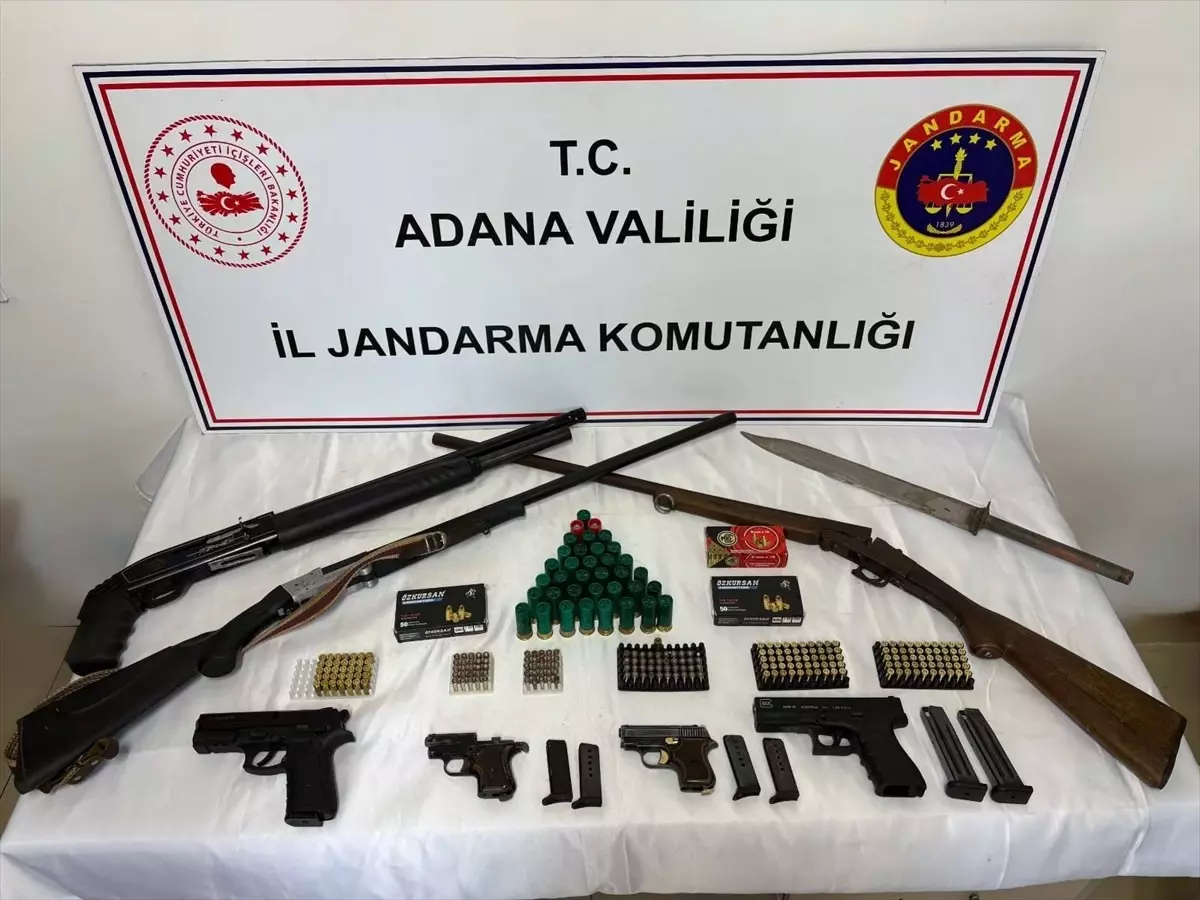 Adana\'da 7 Ruhsatsız Silah Ele Geçirildi