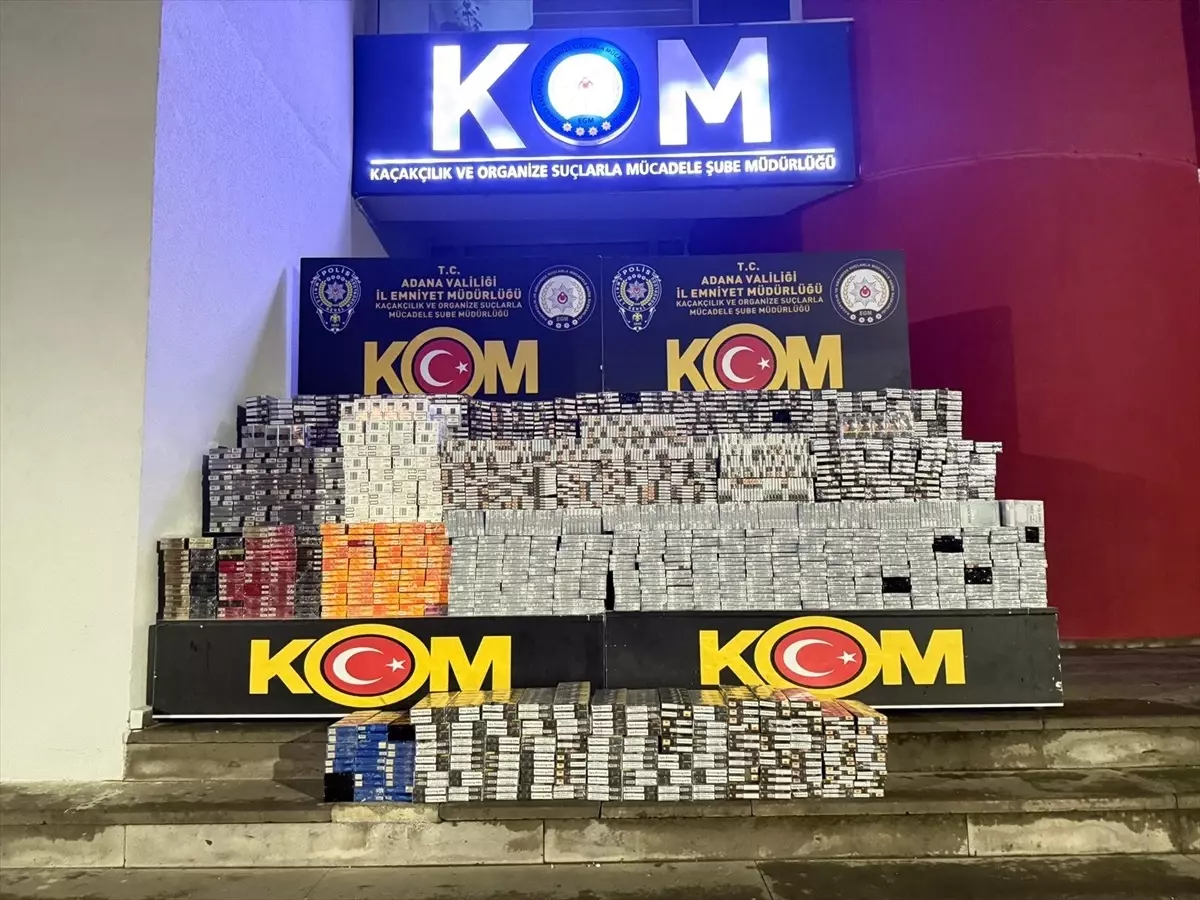 Adana\'da Kaçak Sigara Operasyonu: 1 Tutuklama