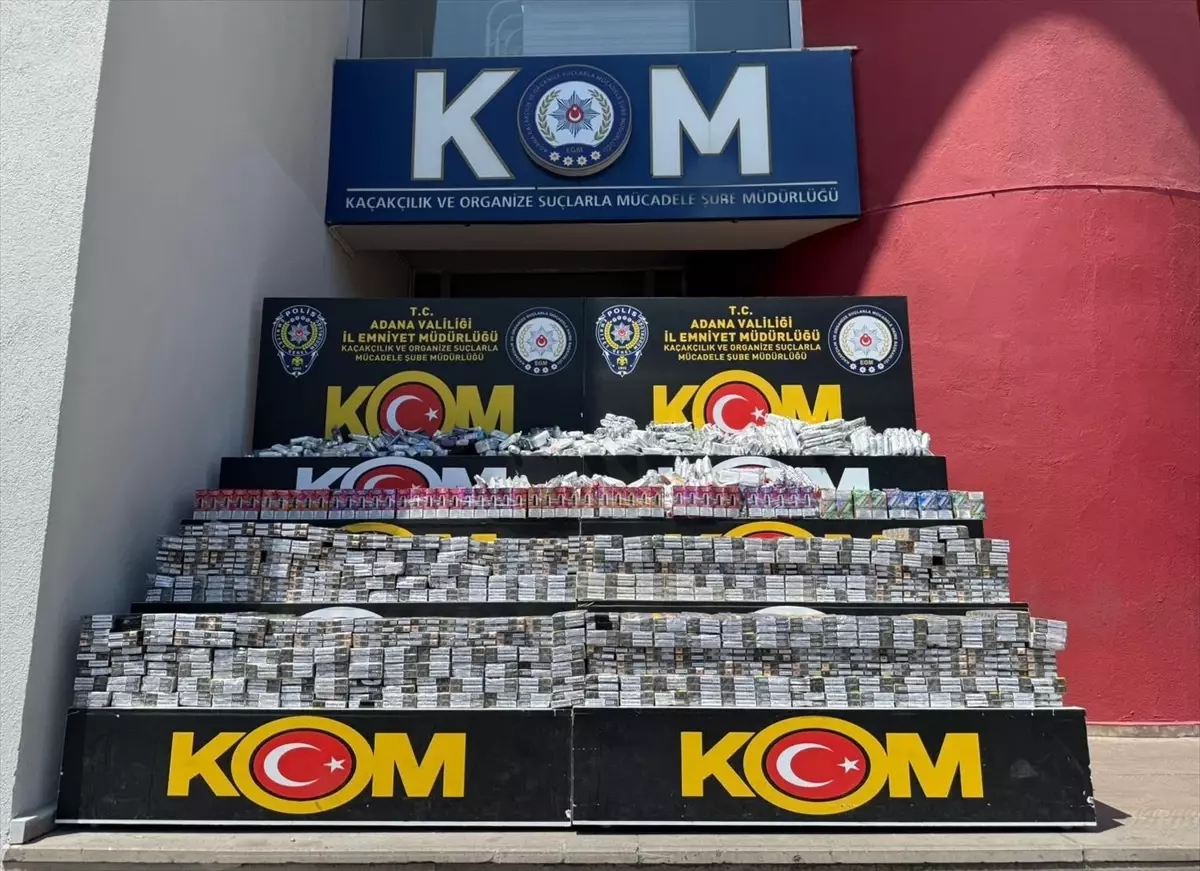 Adana\'da Kaçak Sigara Operasyonu