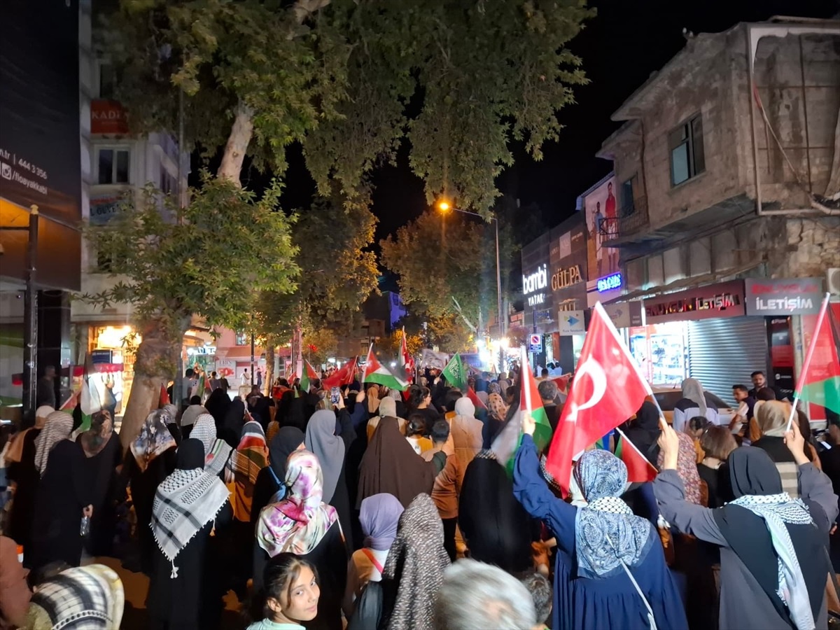 Adıyaman\'da Filistin İçin Yürüyüş Düzenlendi