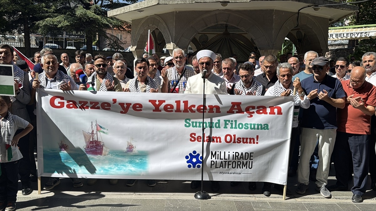 Afyonkarahisar\'da Filistin Destek Eylemi