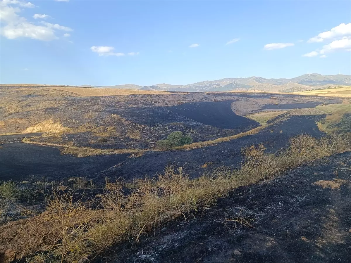 Sandıklı\'da Tarım Arazisinde Yangın