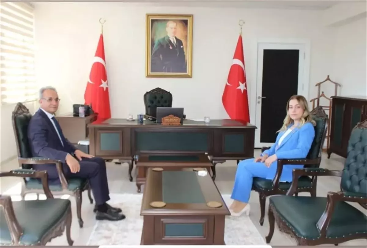 Başkan Çakar\'dan Kaymakam Yılmaz\'a Ziyaret
