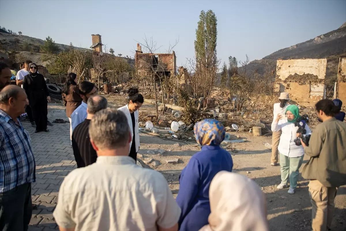 Yangın Mağdurlarına Destek Ziyareti