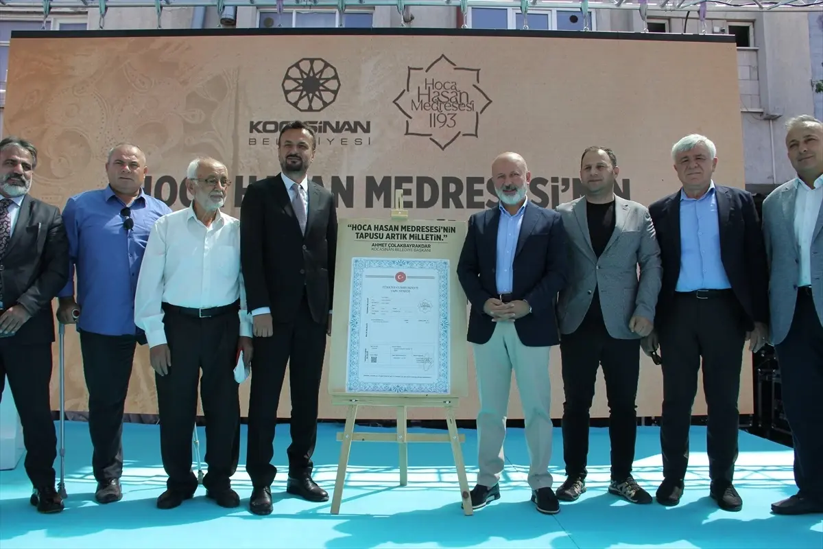 Hoca Hasan Medresesi Restorasyonu Başladı