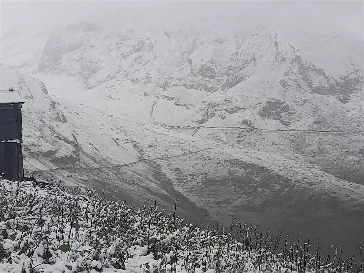 Artvin Yaylaları Karla Kaplandı