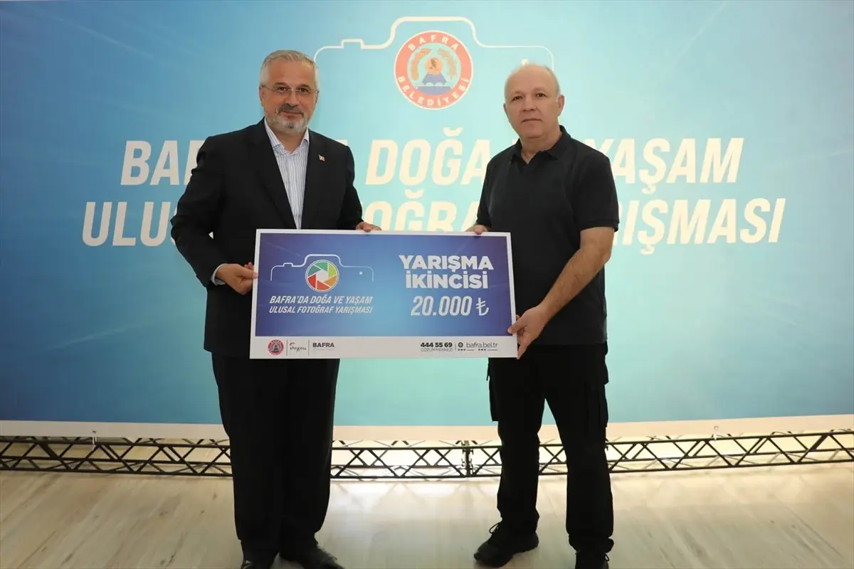 Bafra\'da Fotoğraf Yarışması Ödül Töreni