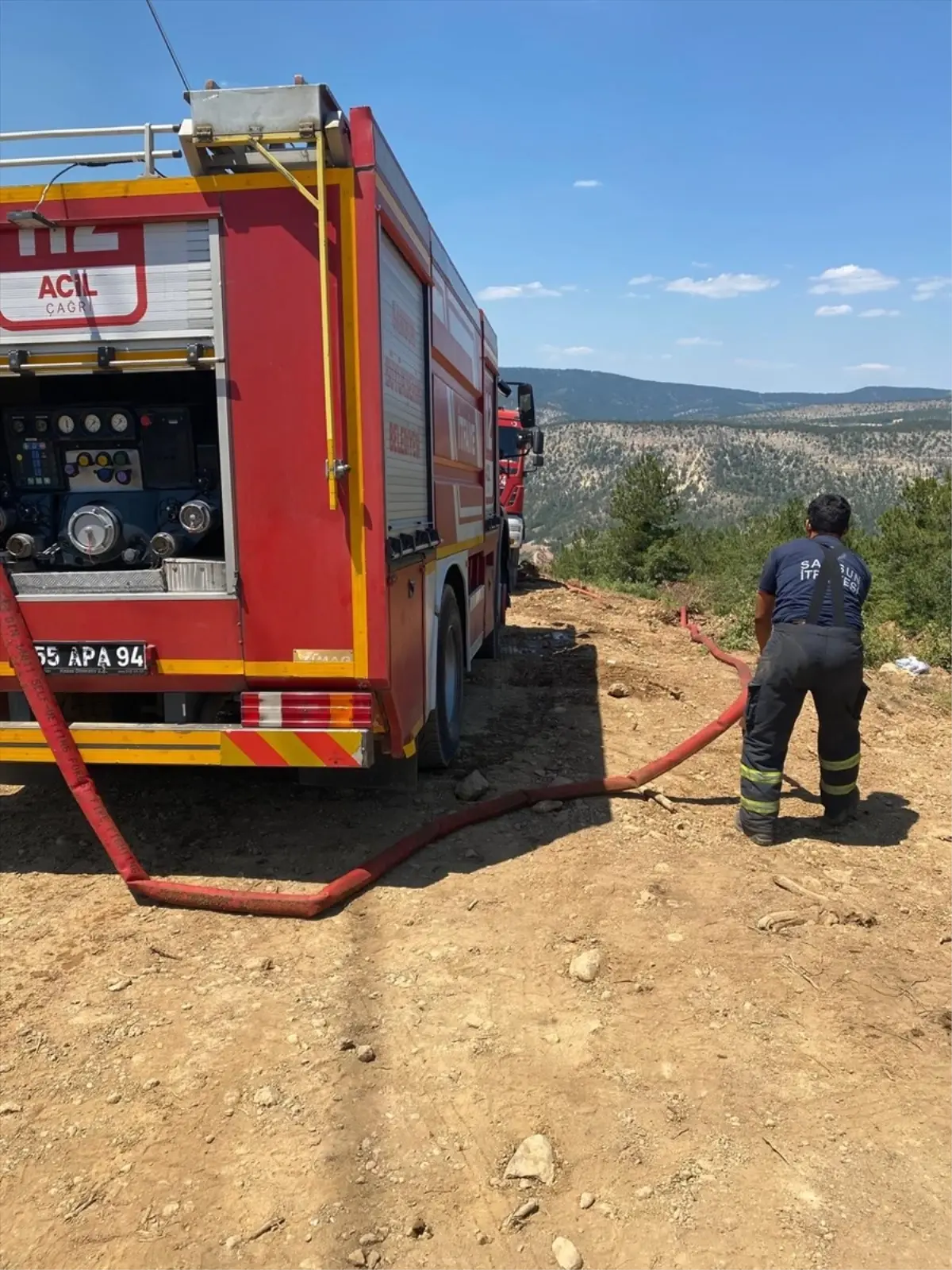 Bafra İtfaiyesi Karabük\'teki Yangınla Mücadele İçin Gitti