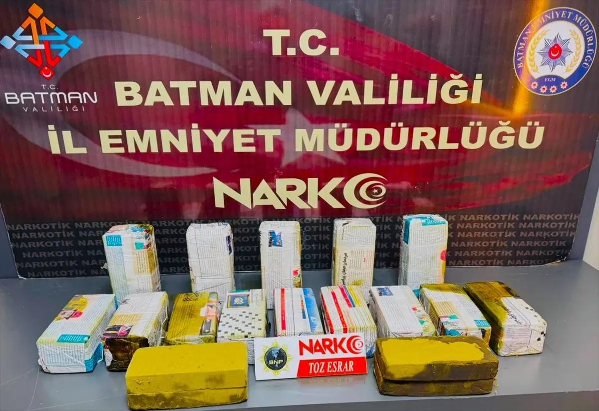 Batman\'da 20 Kilo Esrar Ele Geçirildi