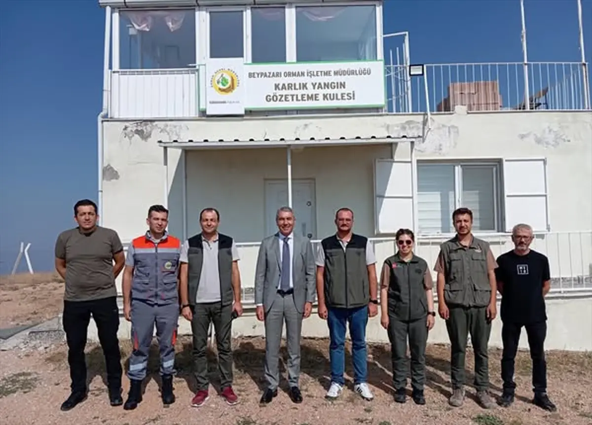 Kaymakam Coşkun, Yangın Kulesini İnceledi