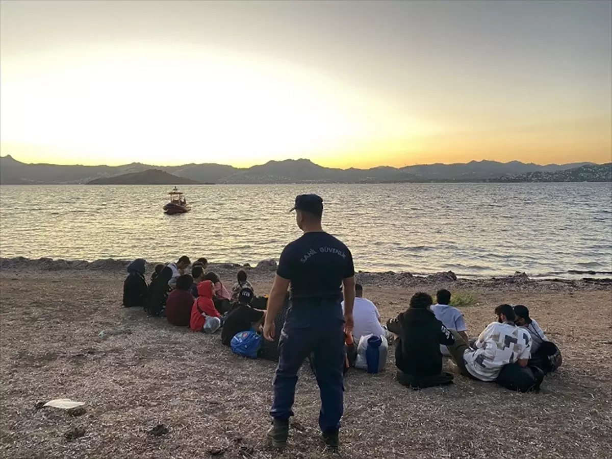 Bodrum\'da 20 Düzensiz Göçmen Yakalandı