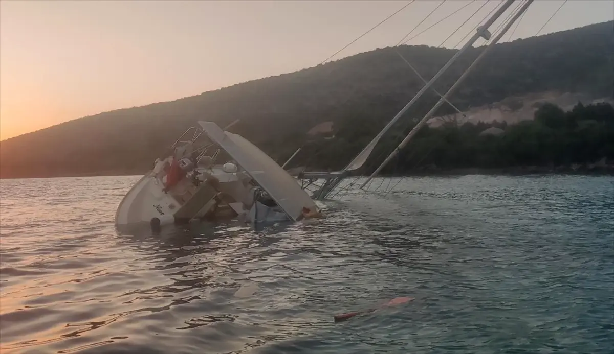 Bodrum\'da Yelkenli Tekne Kazası