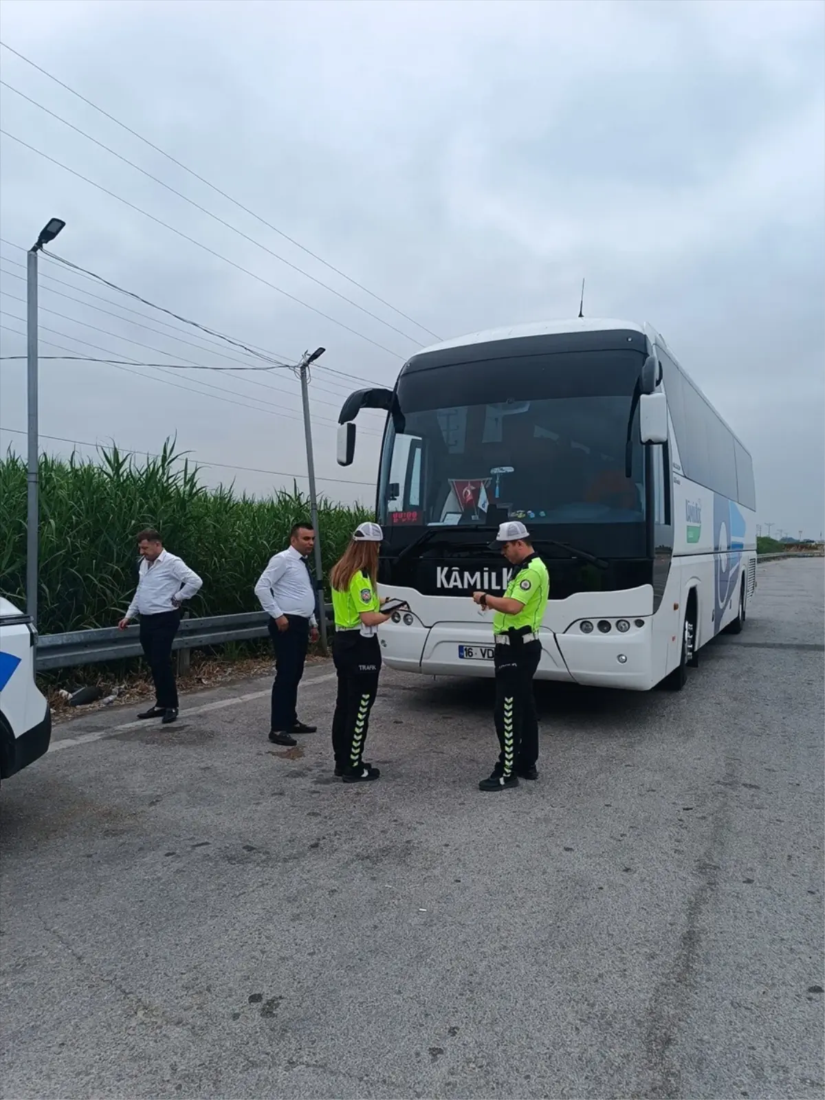 Bursa\'da Otobüslerde Emniyet Kemeri Denetimi