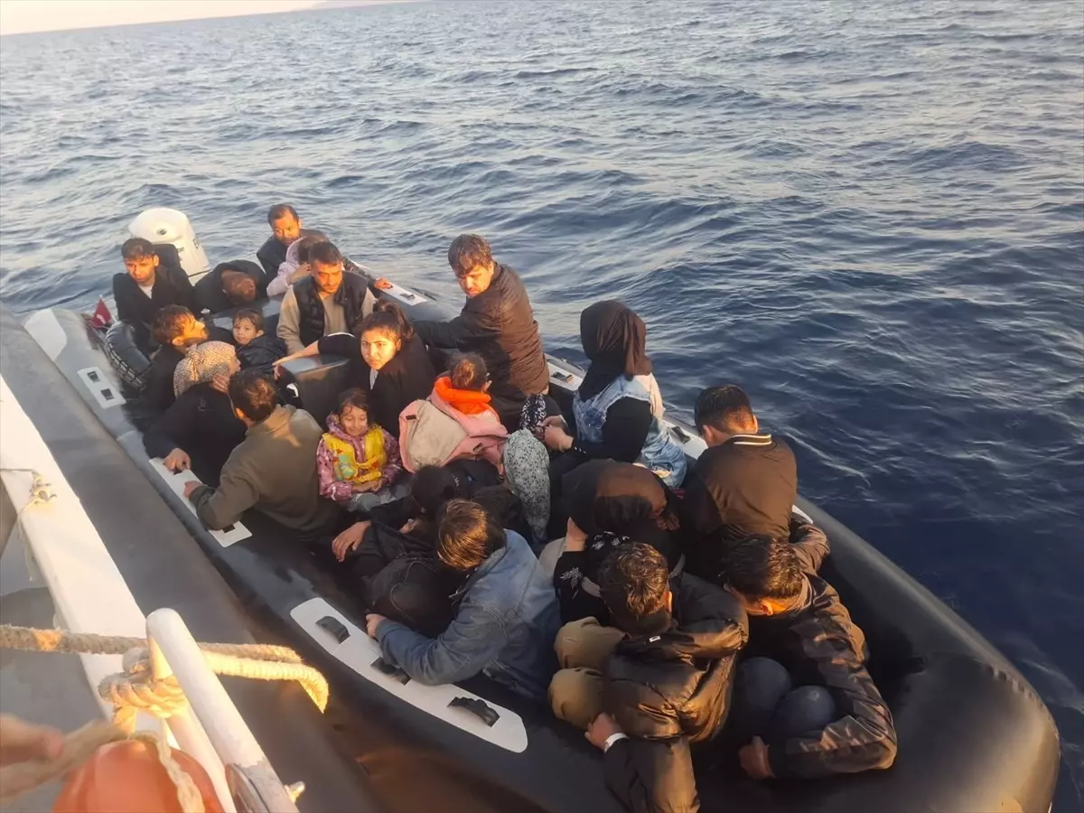 Çanakkale\'de 37 Düzensiz Göçmen Yakalandı