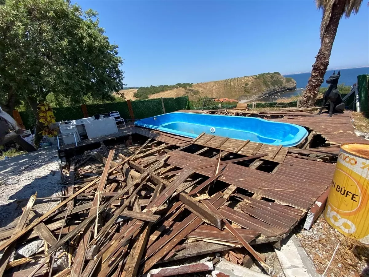 Çanakkale\'de 21 Kaçak Yapı Yıkıldı