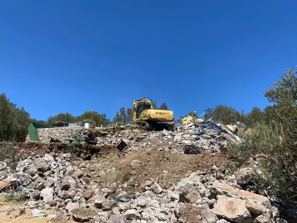 Çanakkale\'de 22 Kaçak Yapı Yıkıldı