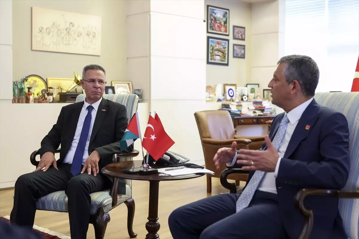 Özgür Özel, Filistin Büyükelçisi\'ni Kabul Etti