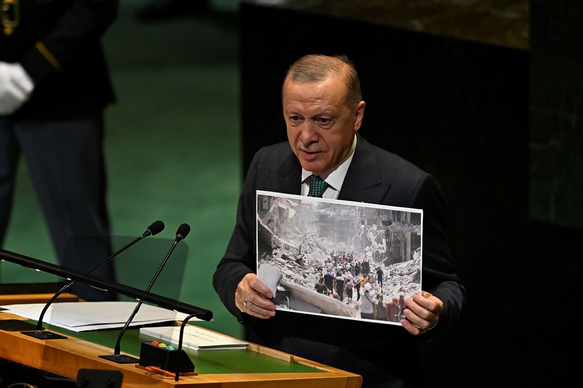 Cumhurbaşkanı Erdoğan, Birleşmiş Milletler 80. Genel Kurulu\'na hitap etti: (2)