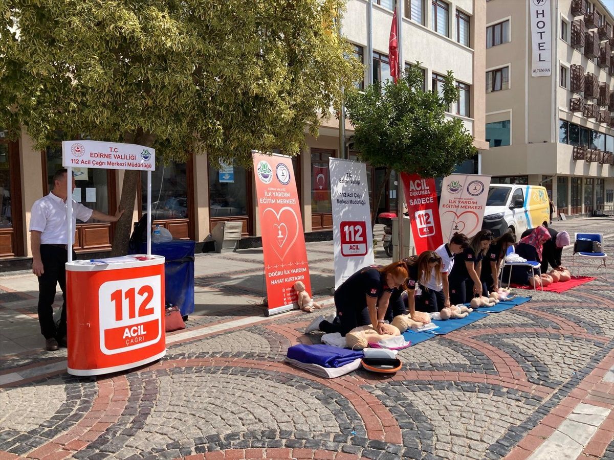 Edirne\'de İlk Yardım Farkındalığı Etkinliği