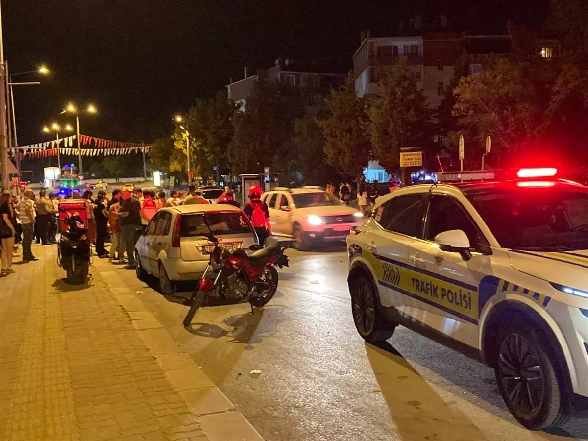 Edirne\'de Motosiklet Kazası