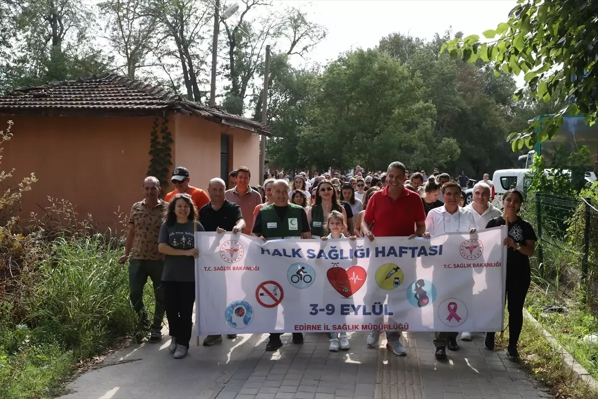 Edirne\'de Sağlıklı Yaşam Yürüyüşü