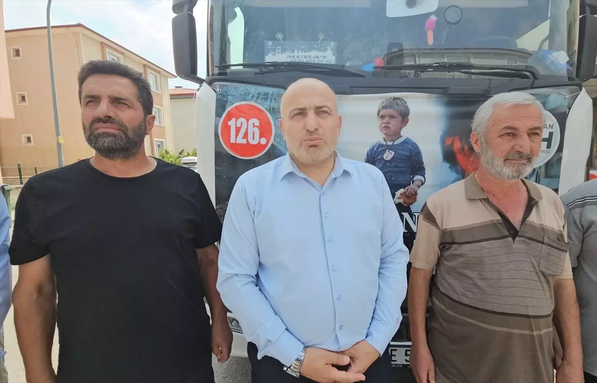 Erzincan\'dan Suriye\'ye İnsani Yardım Tırı Yola Ç çıktı