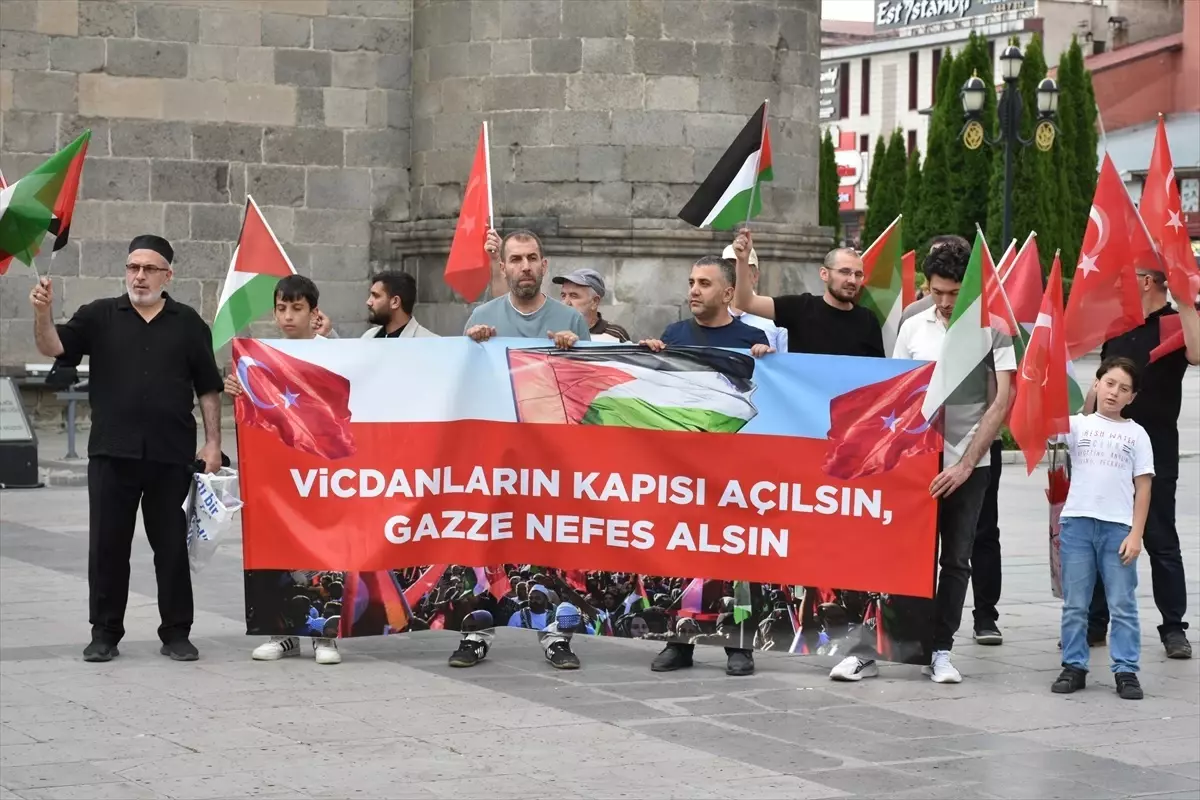 Erzurum\'da 91 Haftadır Filistin İçin Yürüyüş