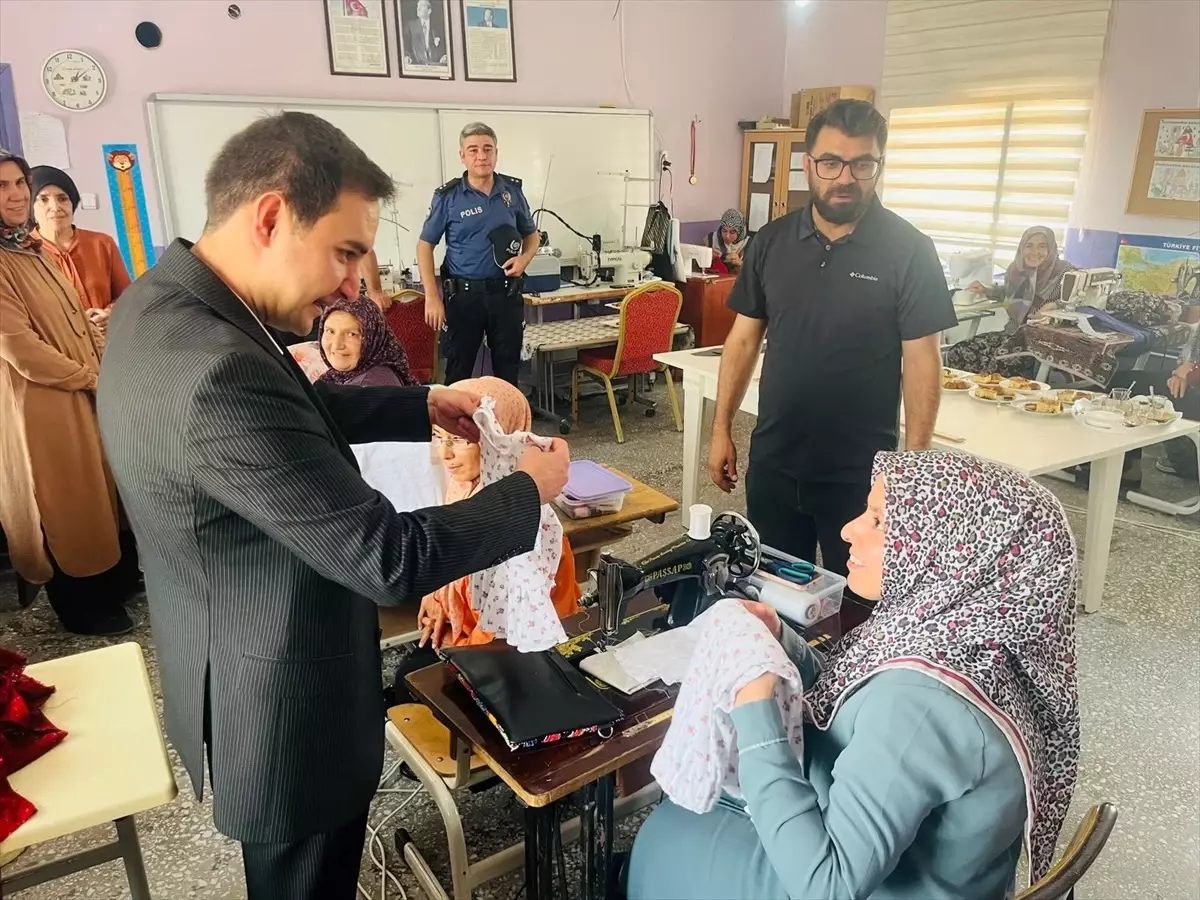 Kaymakam Yurddaş Dikiş Nakış Kursunu Ziyaret Etti