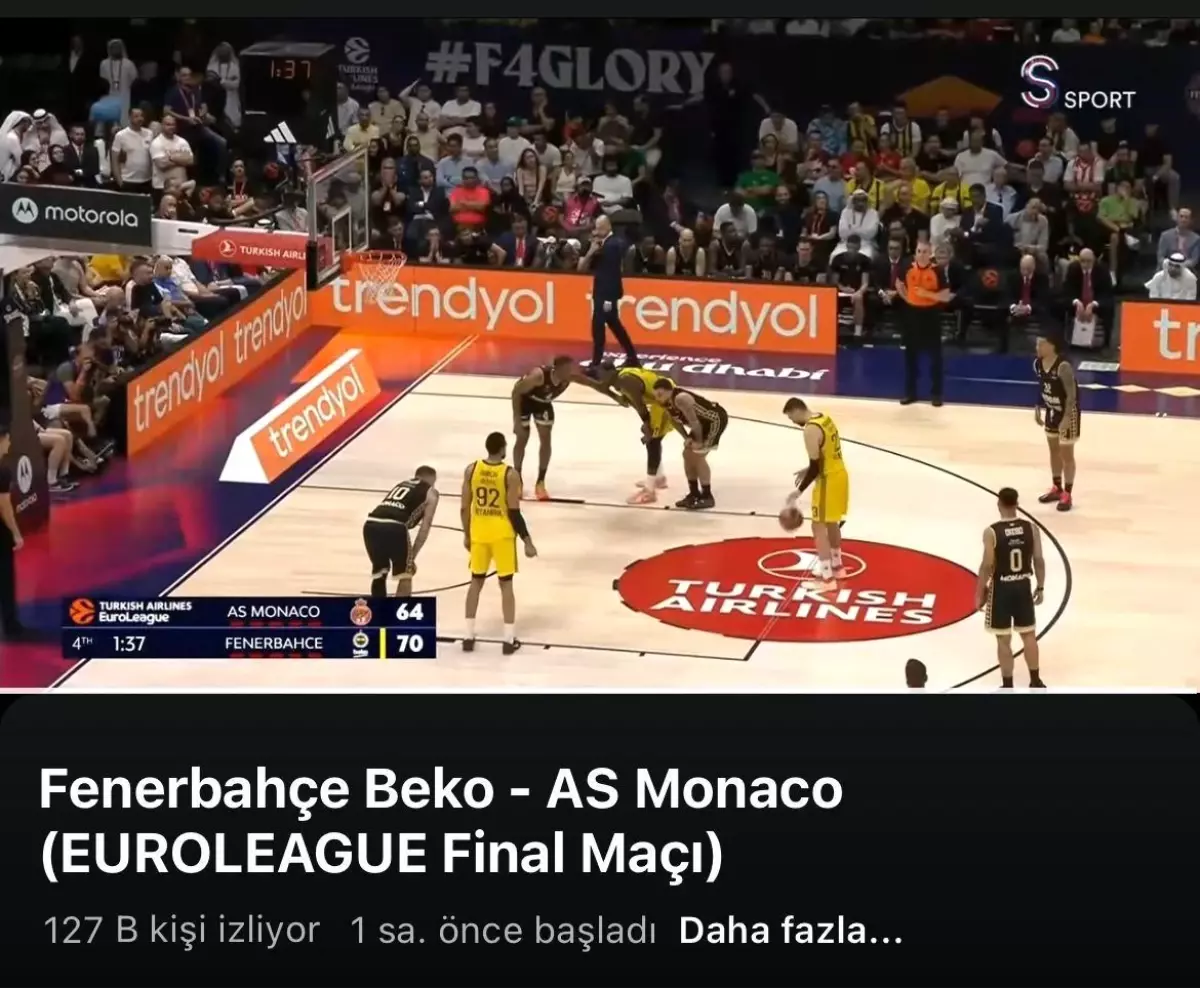 Kocaeli Büyükşehir Belediyesi\'nden EuroLeague Finali\'nde Rekor İzlenme