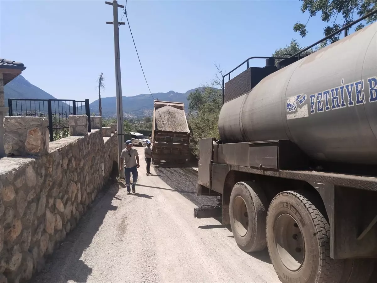 Fethiye\'de Asfalt Çalışmaları Hızla Devam Ediyor