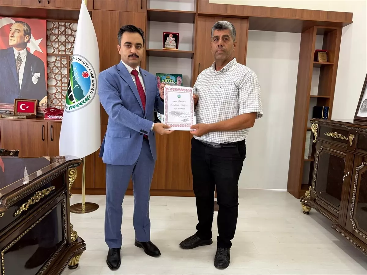 Gönüllü Operatöre Teşekkür Belgesi