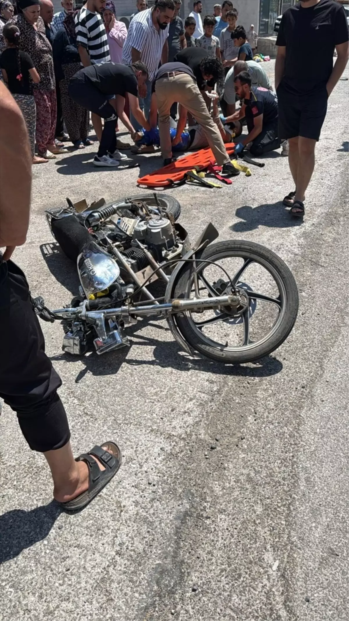 İslahiye\'de Motosiklet-otomobil Kazası