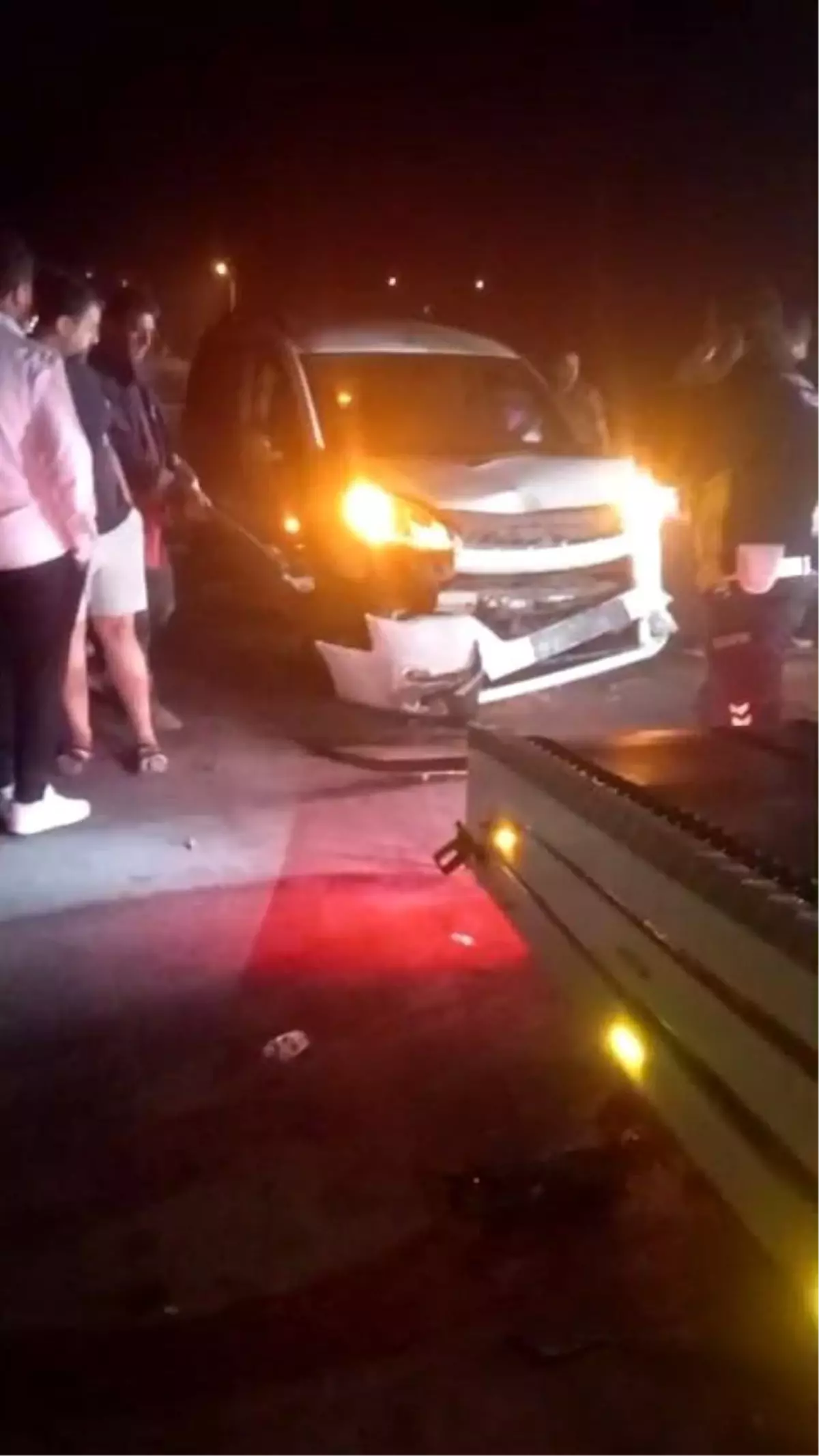 Koyunlara Çarpan Araç 15 Koyunu Telef Etti