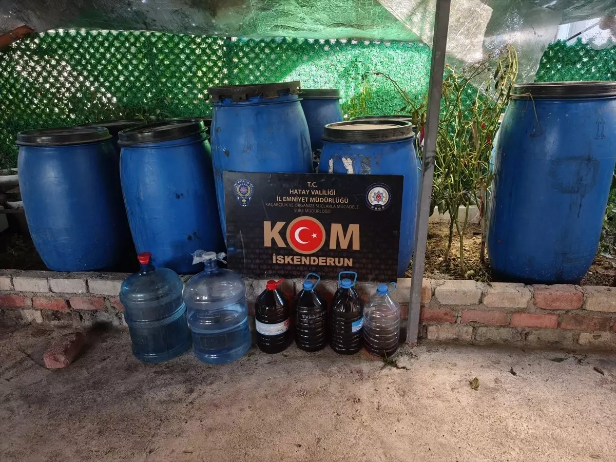 Arsuz\'da 1250 Litre Sahte İçki Ele Geçirildi