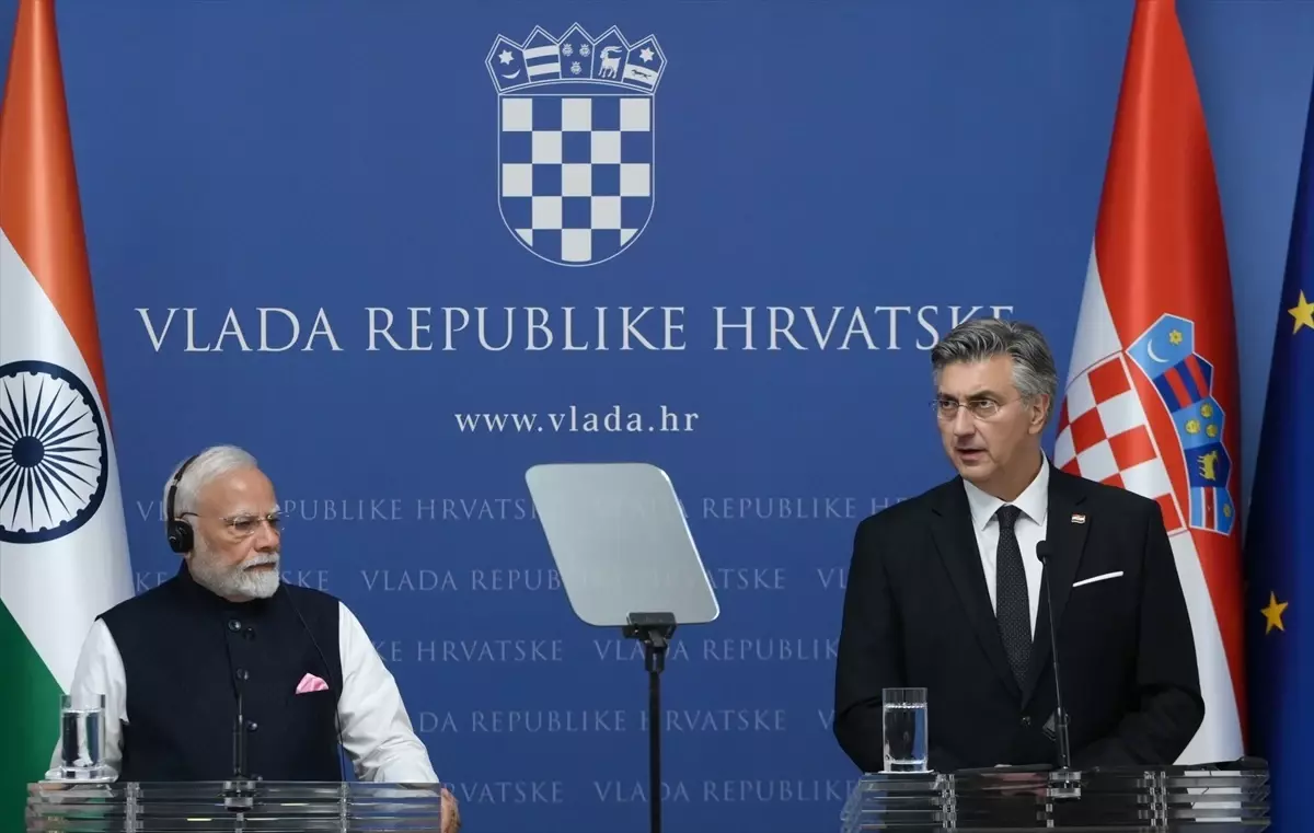 Hindistan ve Hırvatistan\'dan İşbirliği Anlaşmaları