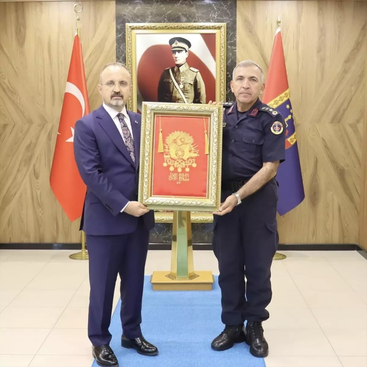 Bülent Turan Jandarma Komutanlığını Ziyaret Etti