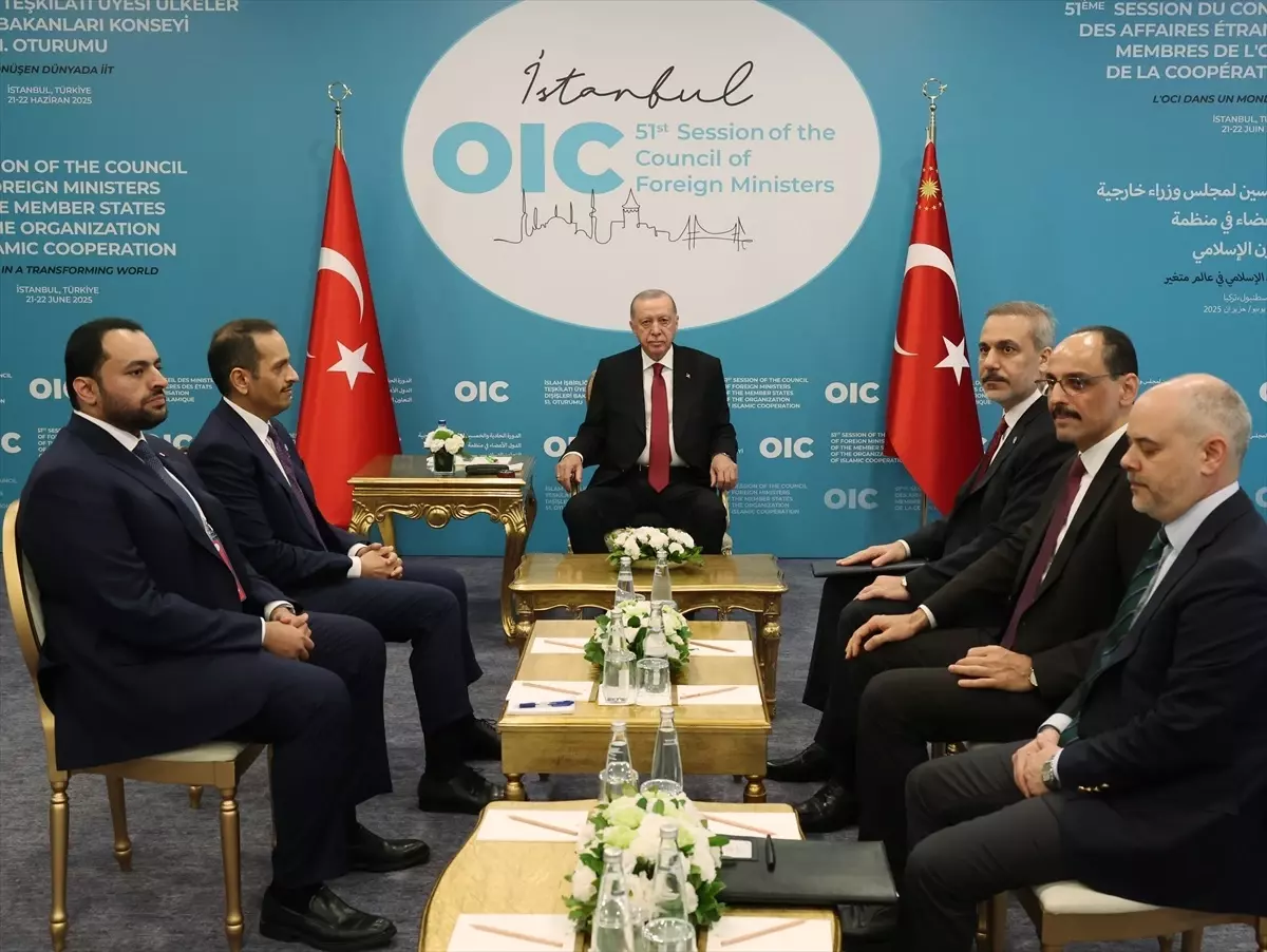 İletişim Başkanlığından Cumhurbaşkanı Erdoğan\'ın Katar Başbakanı Al Sani\'yi kabulüne ilişkin açıklama