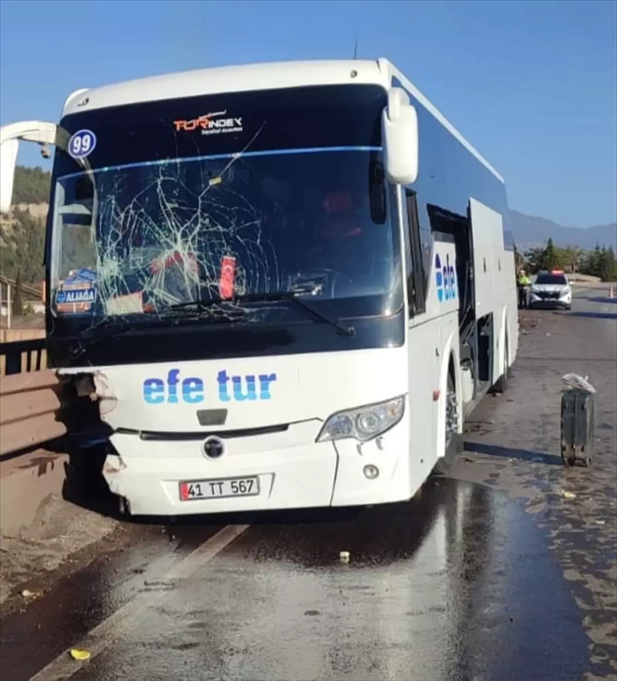 Karabük\'te Otobüs Kazası: 1 Yaralı