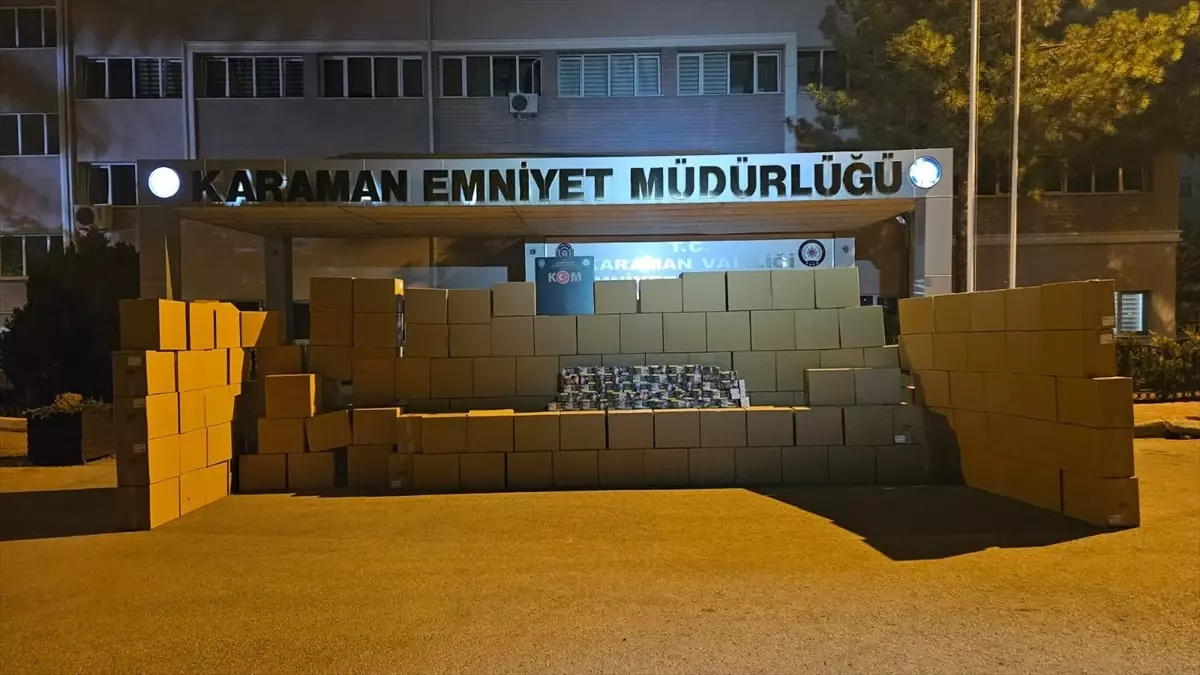 Karaman\'da 3.3 Milyon Boş Makaron Ele Geçirildi
