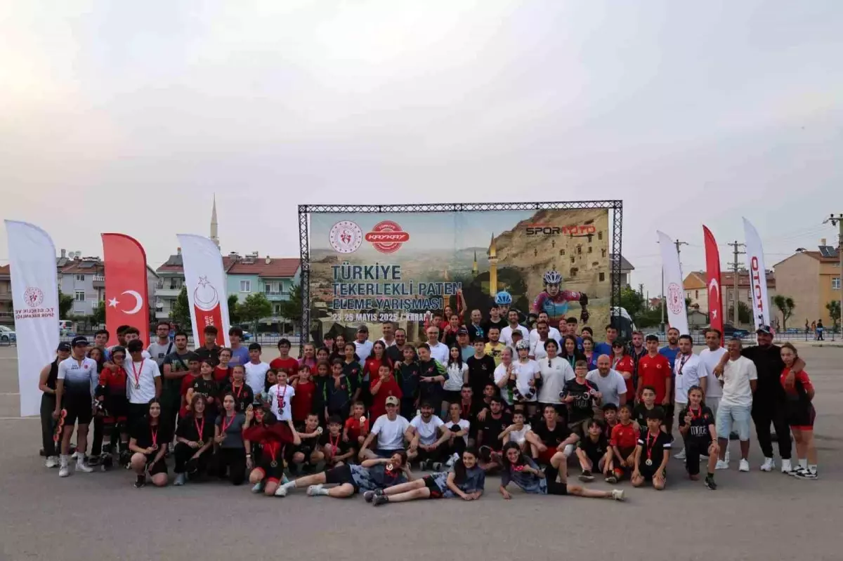 Karaman\'da Tekerlekli Paten Yarışması Sona Erdi